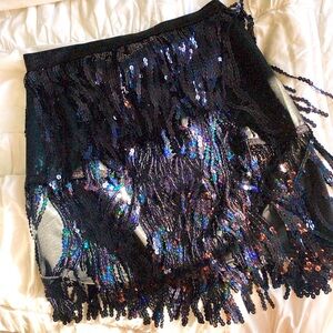 Sparkle black skirt size medium brand new